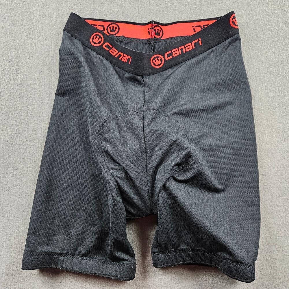 Canari Cycling Shorts Padded Size Medium Black Red